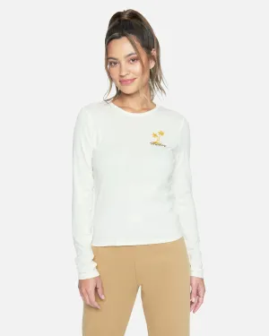 SNA LONG SLEEVE RIB BABY TEE