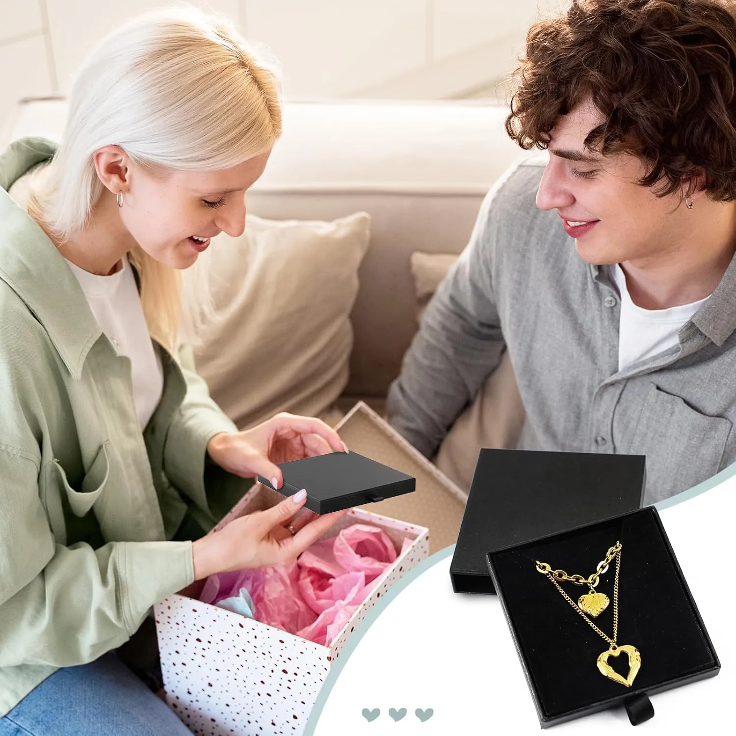 SOCICO 18K Gold Heart Pendant Necklaces for Women Cross Faith Pendant Necklaces Sun Necklace Cute Boho Tiny Evil Eye Lucky Protection Jewelry Gift Christmas Gifts Birthday Gifts for Women Jewelry