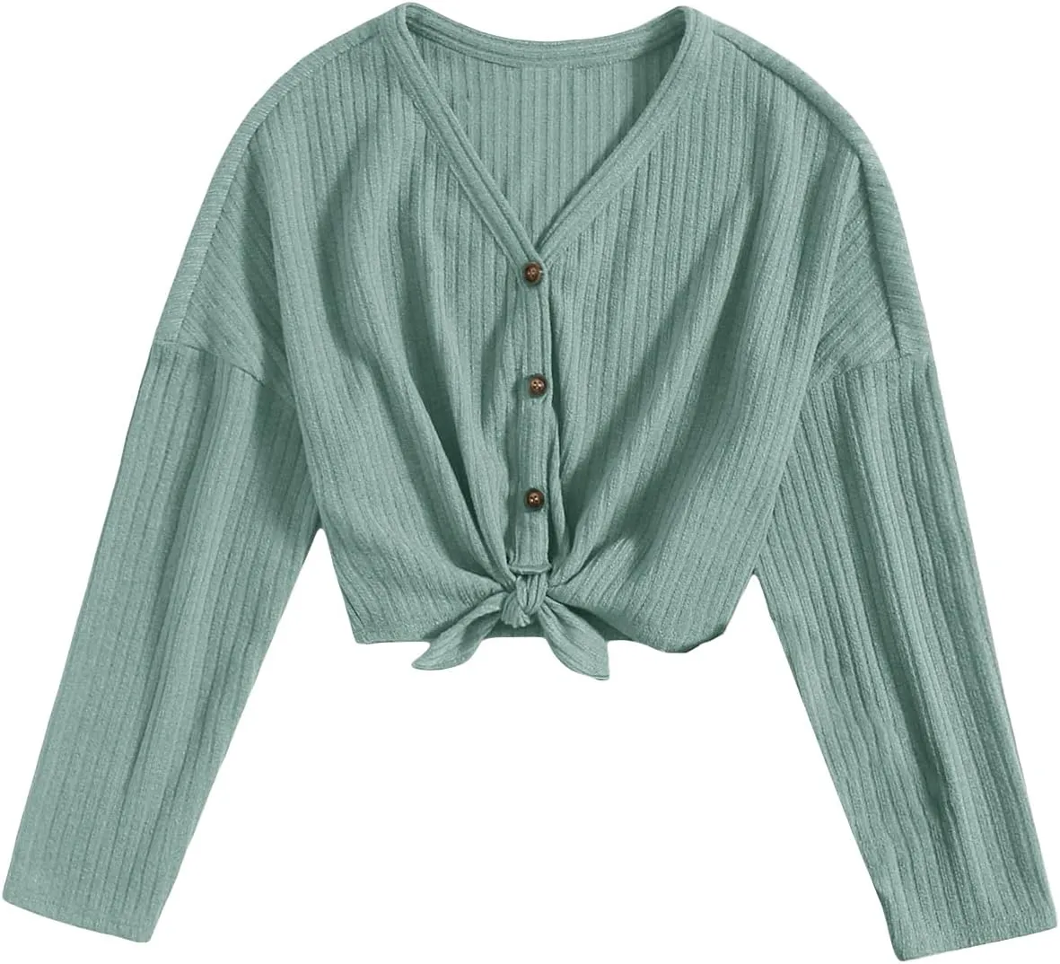 SOLY HUX Girl's Casual Cardigan Open Front Long Sleeve Top Cute Jacket Outwear for Girls Cardigan T Shirts