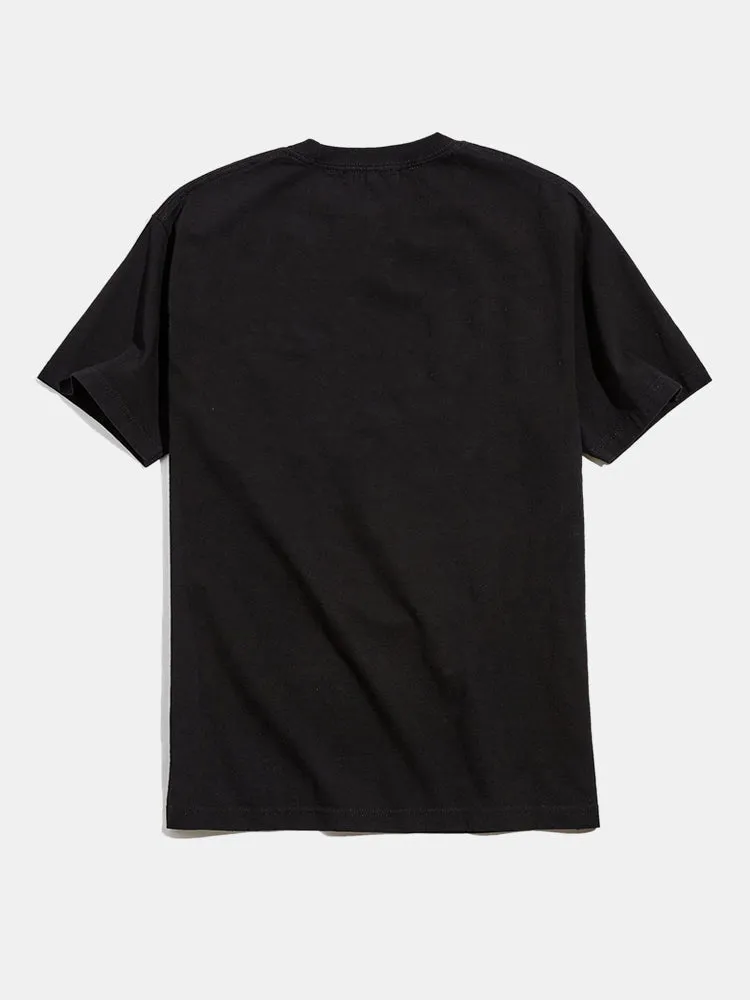 Space Explore Graphic Short Sleeve T-Shirts