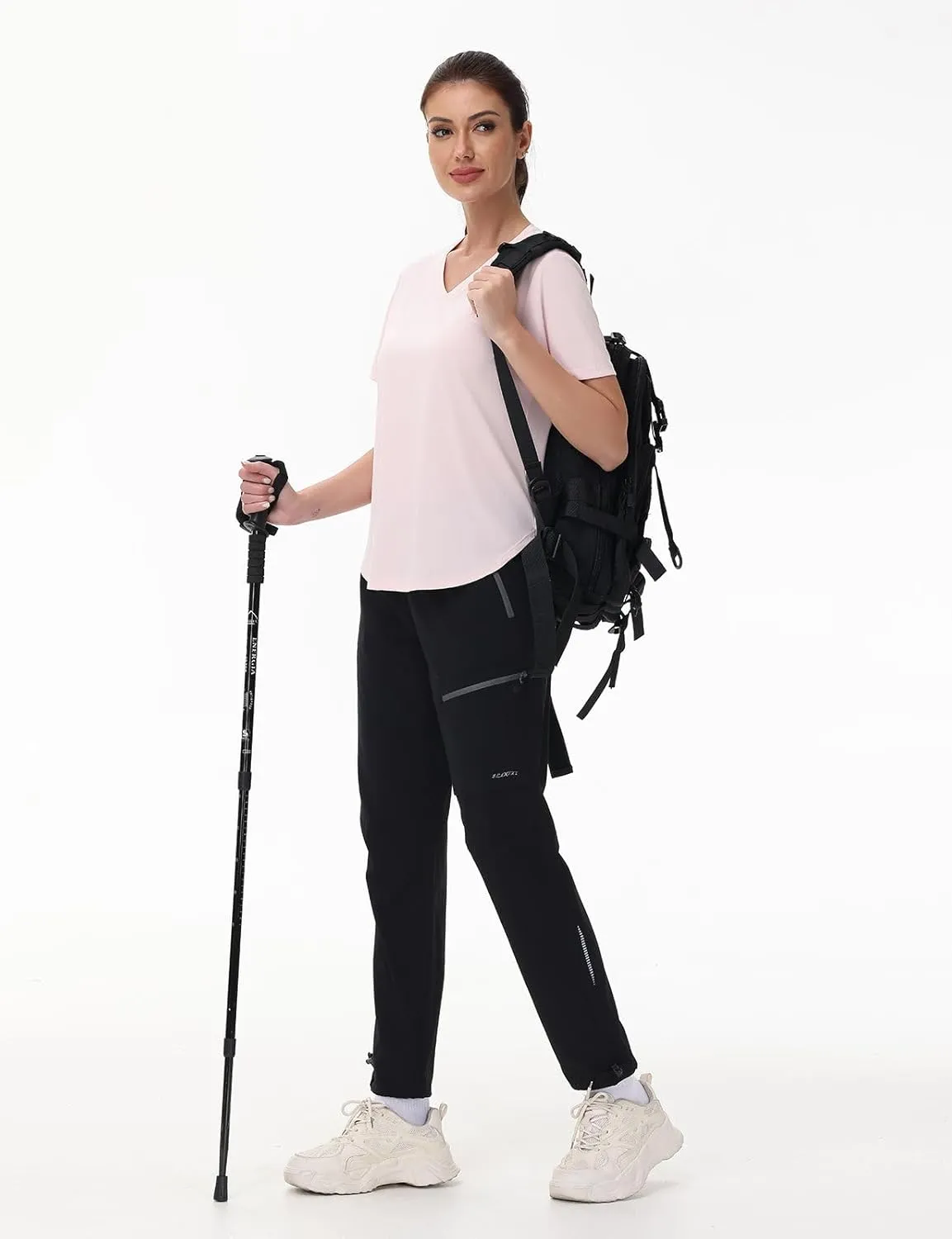 SPEXIAL Women's Short Sleeve Sun Shirt UPF 50  V Neck Hiking Workout Tops Moisture Wicking Quick Dry T-Shirts