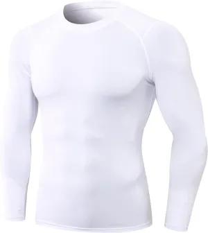 SPVISE Men's Compression Shirt Long Sleeve Athletic Workout T-Shirts Top Active Sport Baselayer Undershirt Gear Shirt Dry Fit