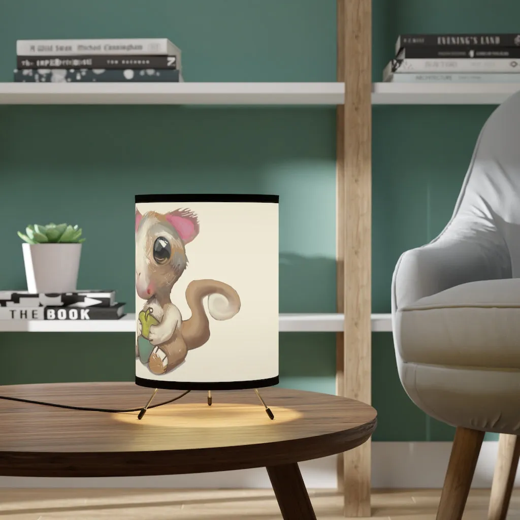 Squirrel Tripod Lamp with High-Res Printed Shade, US/CA plug