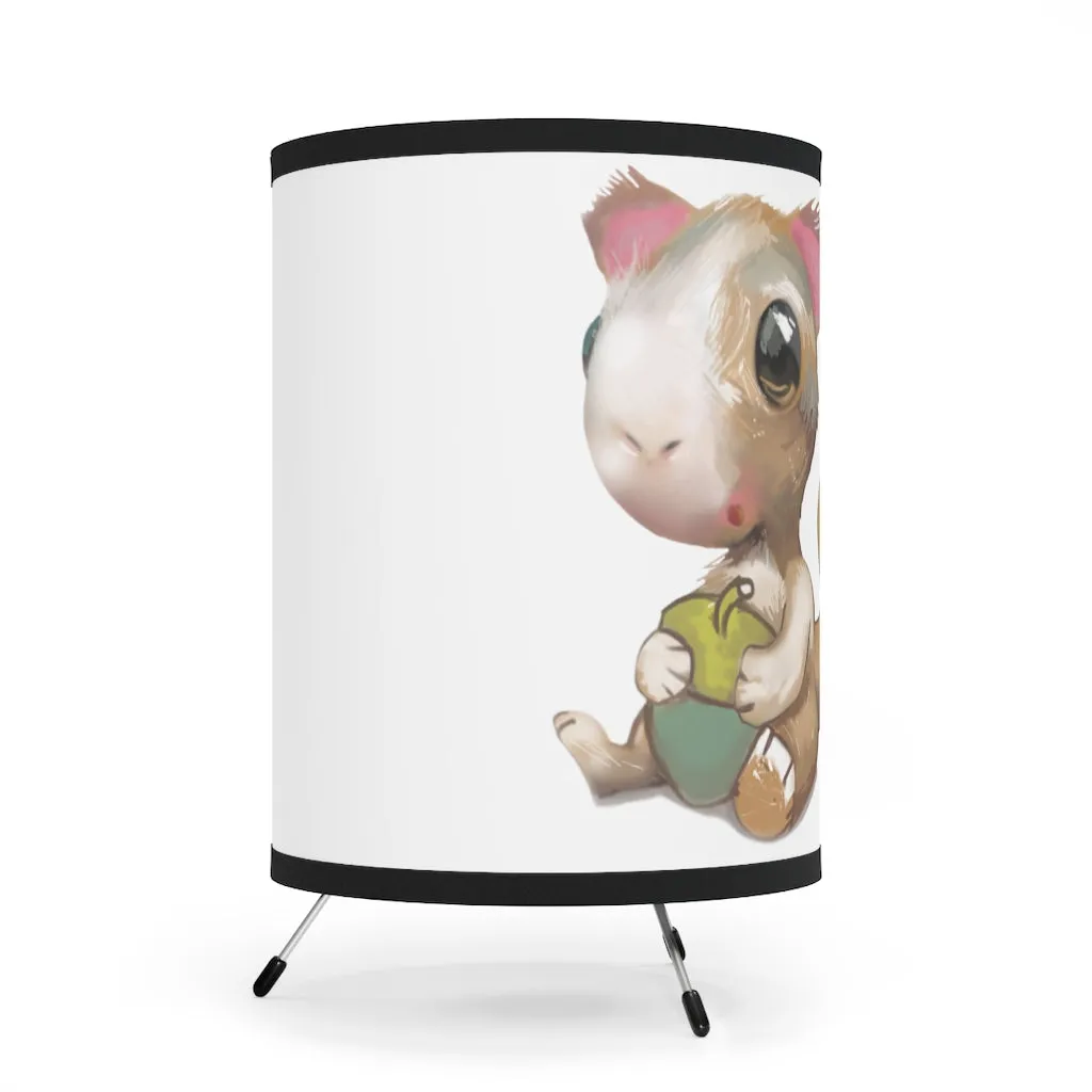 Squirrel Tripod Lamp with High-Res Printed Shade, US/CA plug