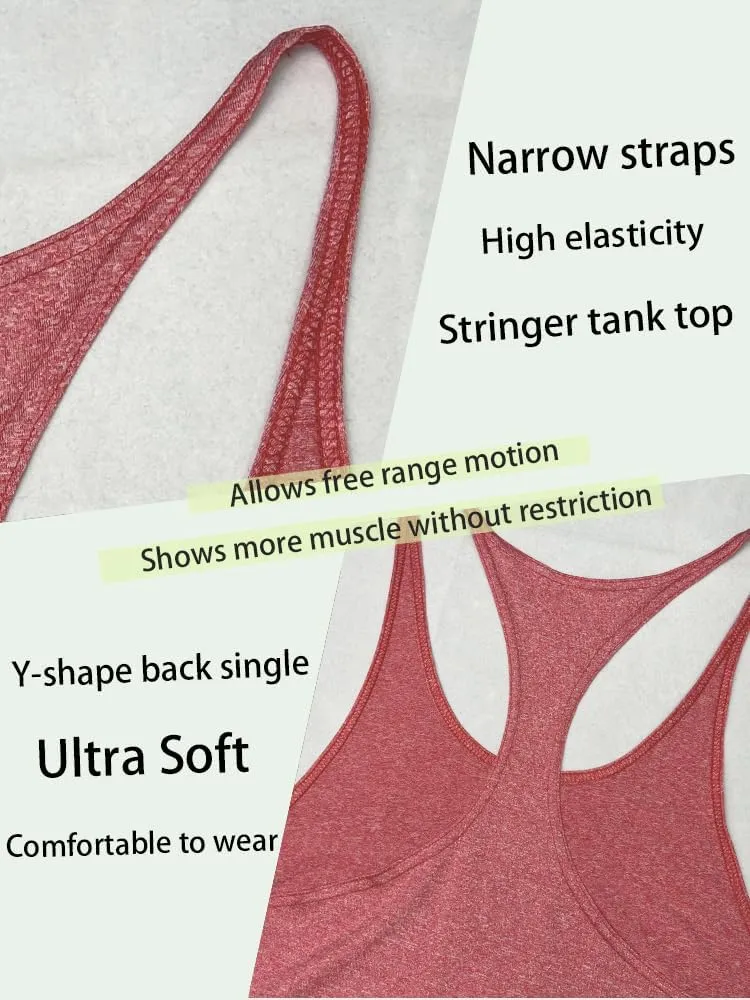 Stringer Bodybuilding Tank Tops Low Cut Off Gym Workout Training Stretch Polyester Quick Dry T Shirts