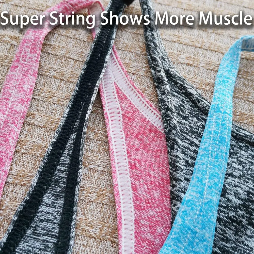 Stringer Bodybuilding Tank Tops Low Cut Off Gym Workout Training Stretch Polyester Quick Dry T Shirts