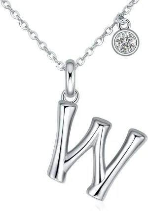 SUNFEEL Initial Necklaces for Women, Sterling Silver Initial Necklace, Dainty Jewelry