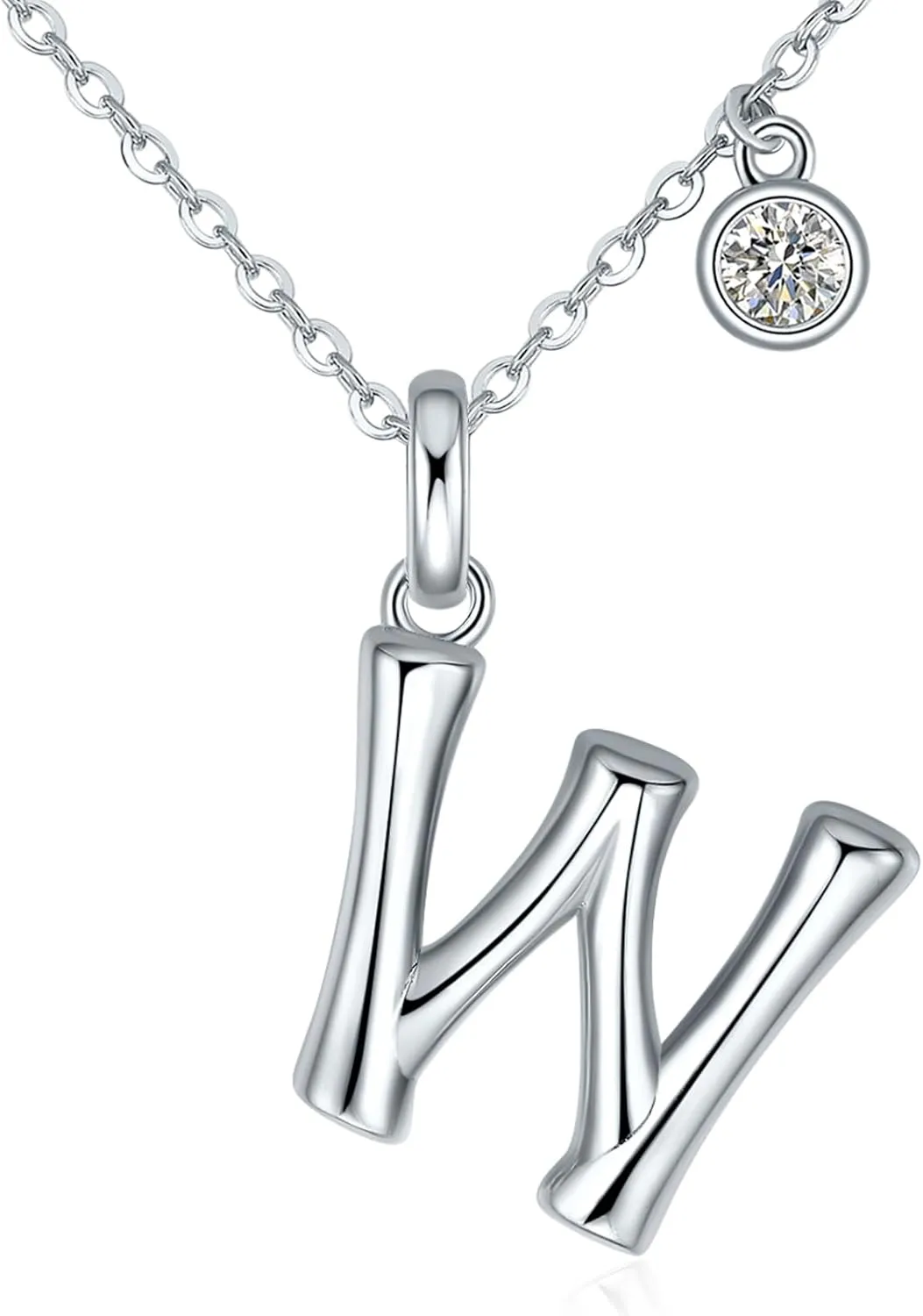 SUNFEEL Initial Necklaces for Women, Sterling Silver Initial Necklace, Dainty Jewelry