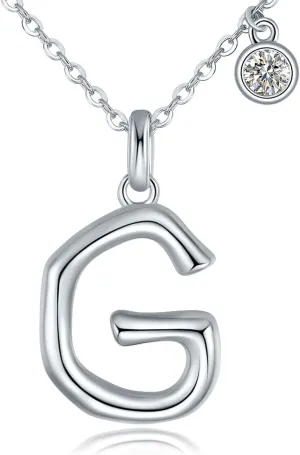 SUNFEEL Initial Necklaces for Women, Sterling Silver Initial Necklace, Dainty Jewelry