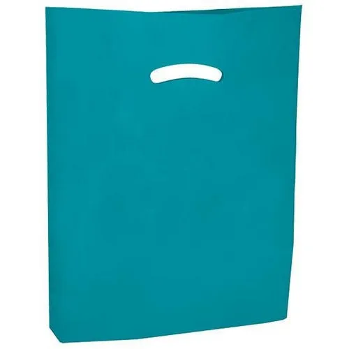 Super Gloss Die Cut Handle Bags - 12 x 15 - (Teal)