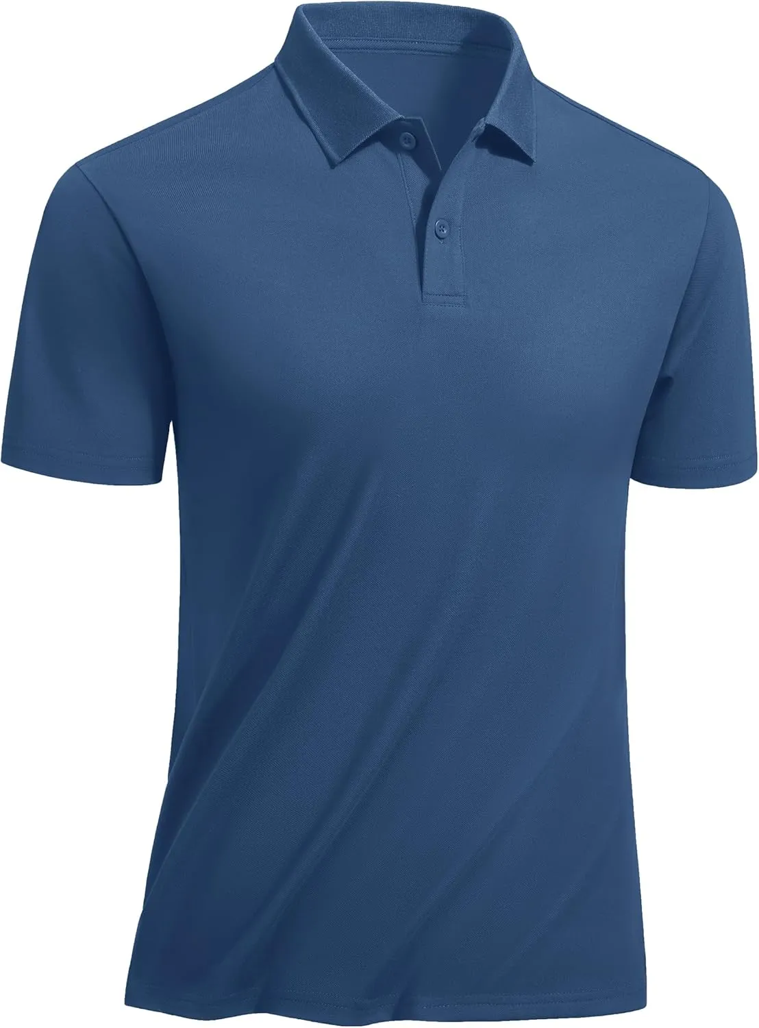 TACVASEN Polo Shirts for Men Short Sleeve Quick-Dry Breathable Pique Golf Polo Solid Cotton Polo T-Shirts