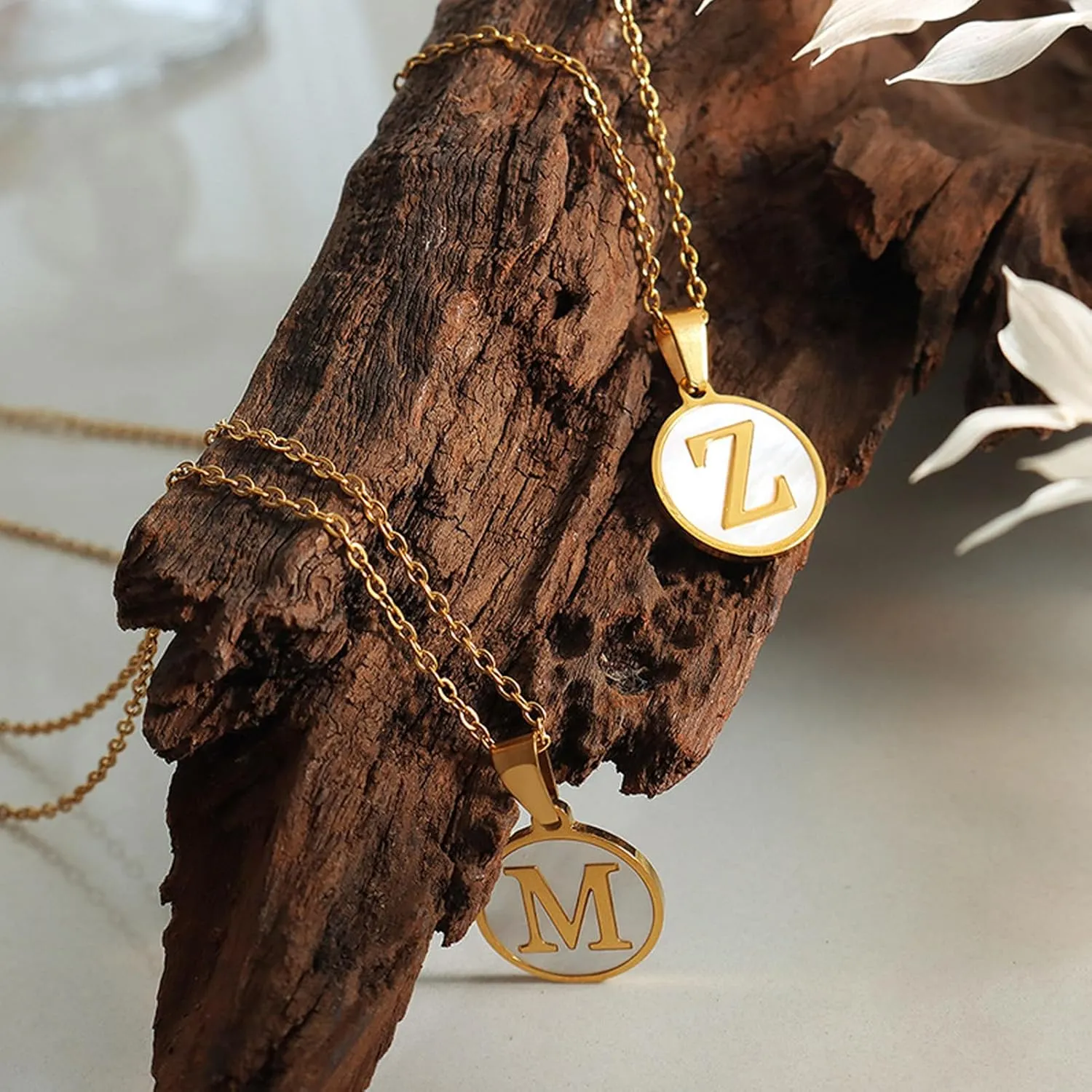 TAIKULE Initial Necklaces for Women Trendy, Gold Plated Letter A-Z Pendant Necklace Huge Initial Necklace Personalized for Women Teen Girls Gold Layered Necklaces for Women Jewelry Gifts
