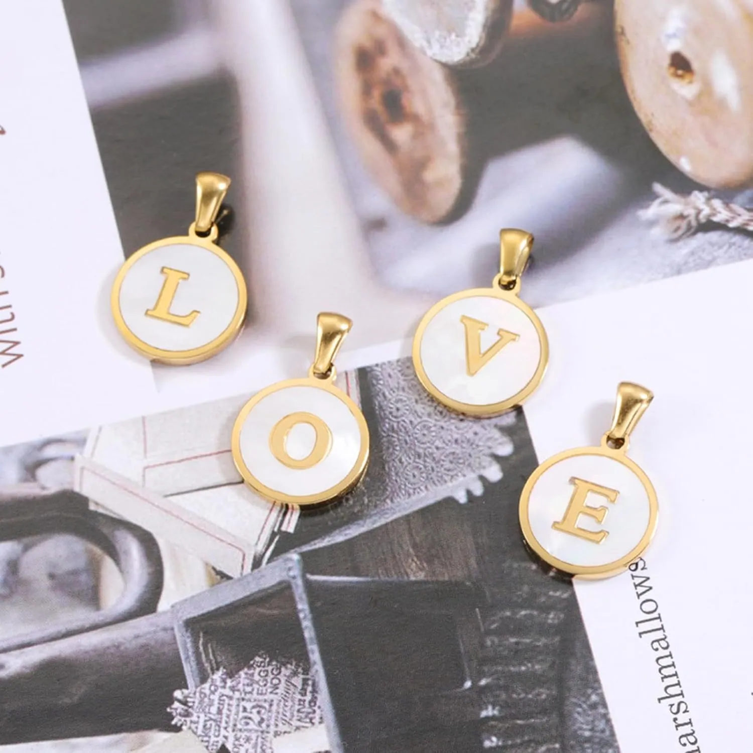 TAIKULE Initial Necklaces for Women Trendy, Gold Plated Letter A-Z Pendant Necklace Huge Initial Necklace Personalized for Women Teen Girls Gold Layered Necklaces for Women Jewelry Gifts