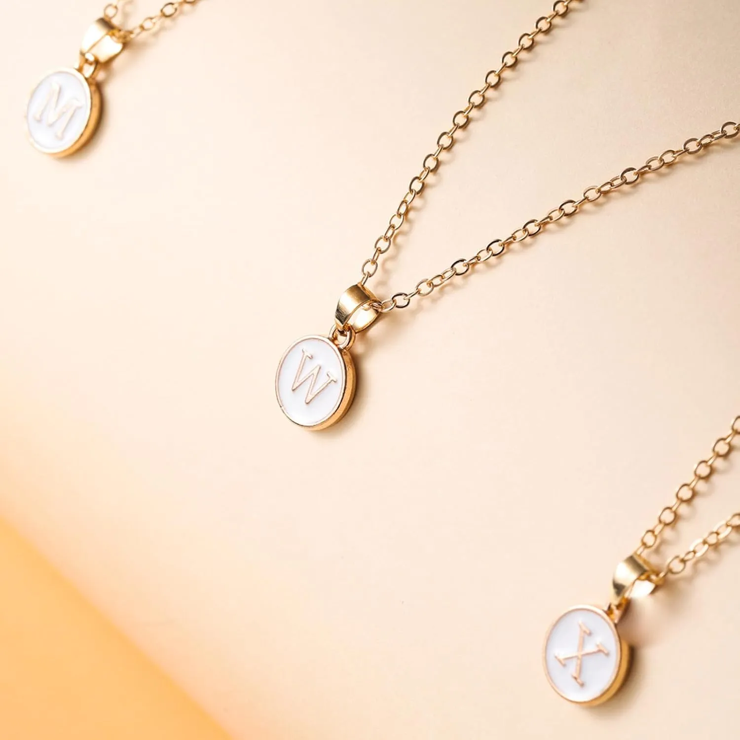TAIKULE Initial Necklaces for Women Trendy, Gold Plated Letter A-Z Pendant Necklace Huge Initial Necklace Personalized for Women Teen Girls Gold Layered Necklaces for Women Jewelry Gifts