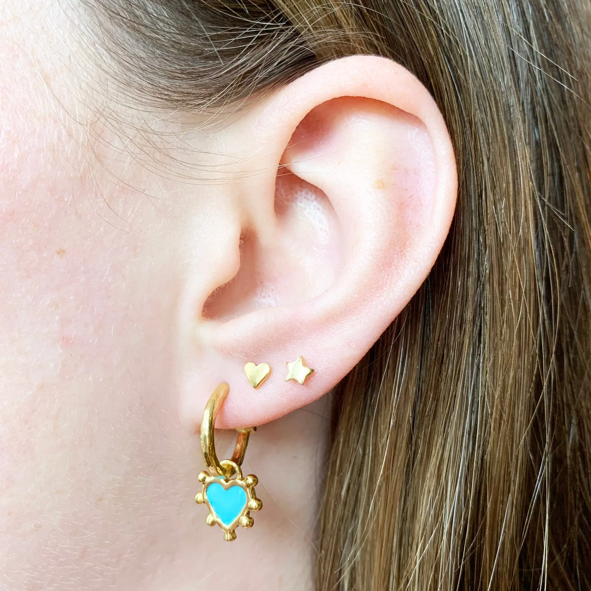 Tiny Heart Earrings