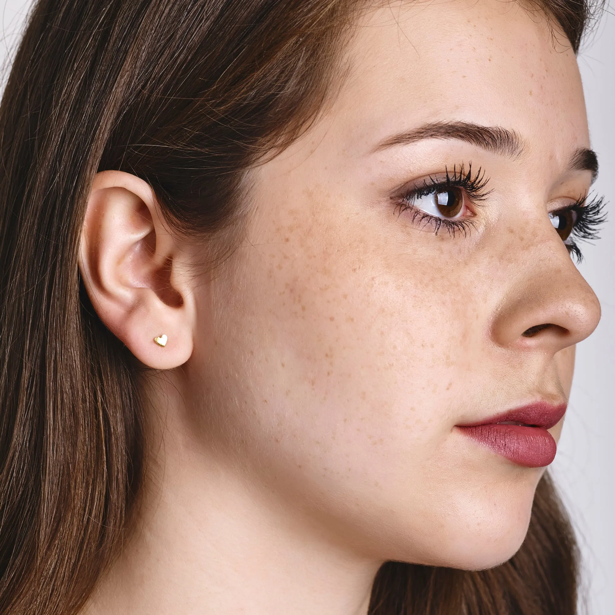 Tiny Heart Earrings