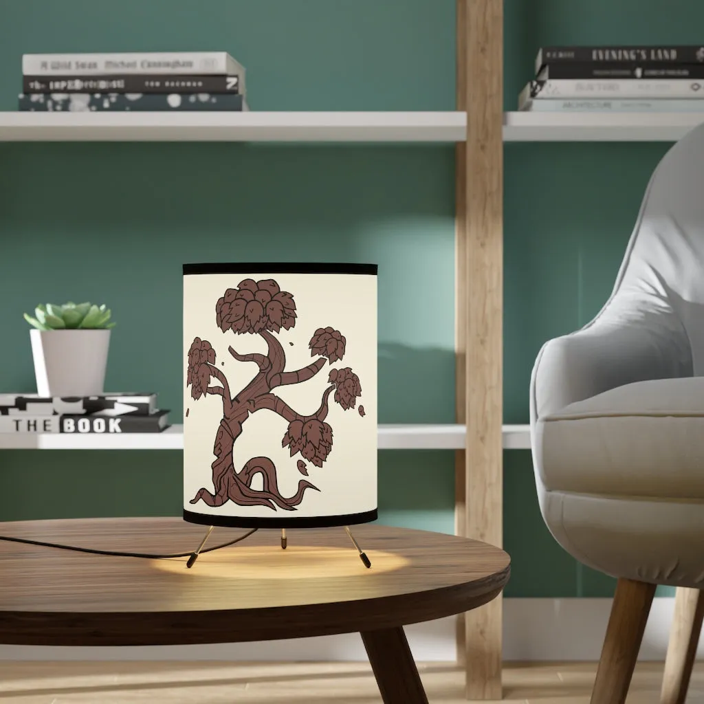 Tree Tripod Lamp with High-Res Printed Shade, US\CA plug