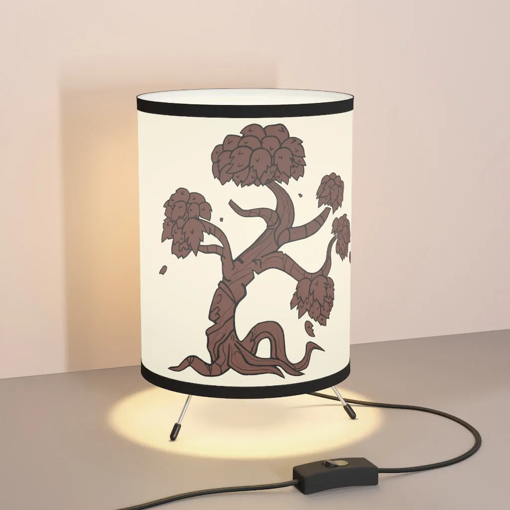 Tree Tripod Lamp with High-Res Printed Shade, US\CA plug
