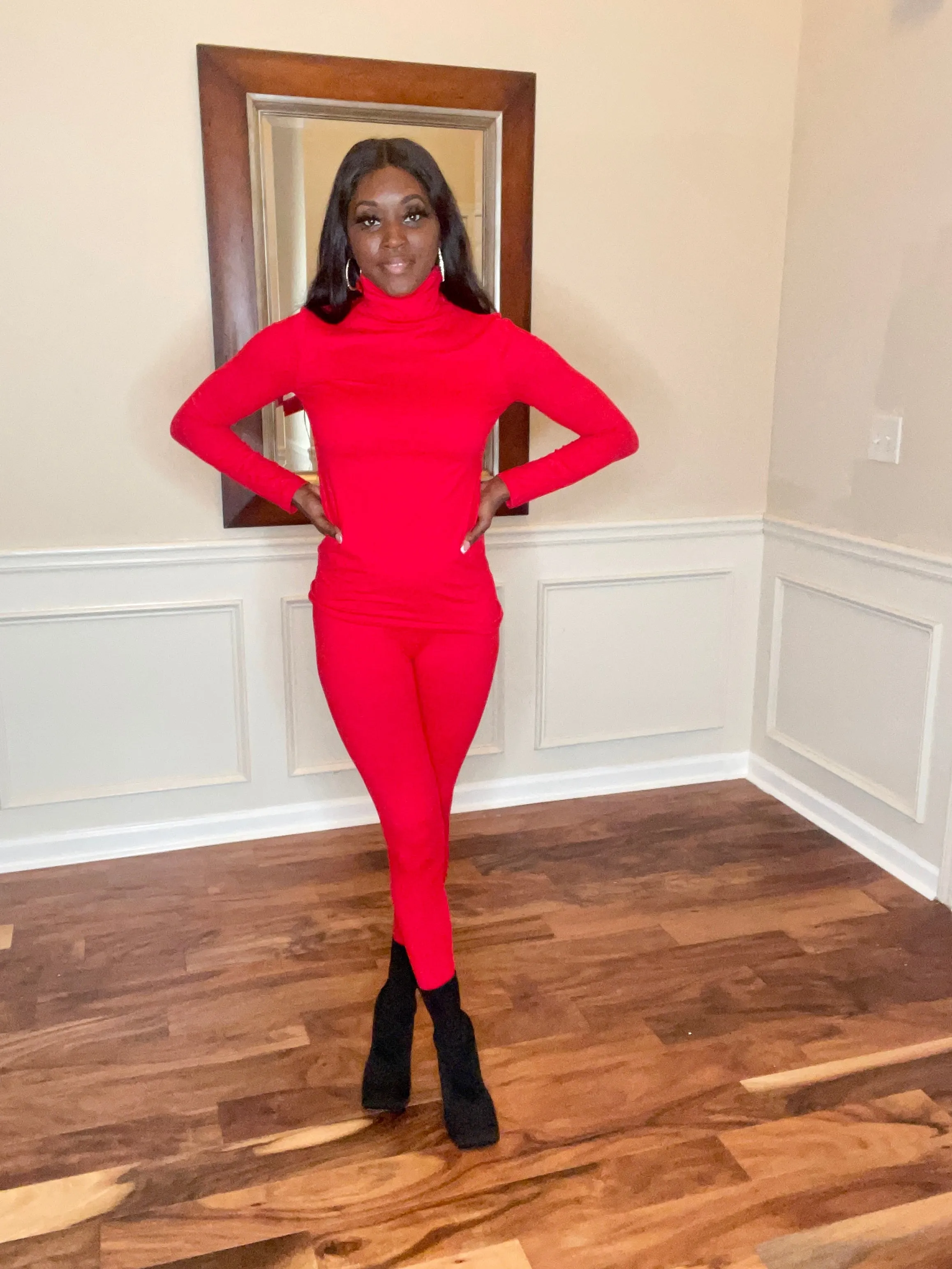 Turtleneck Leggings Set
