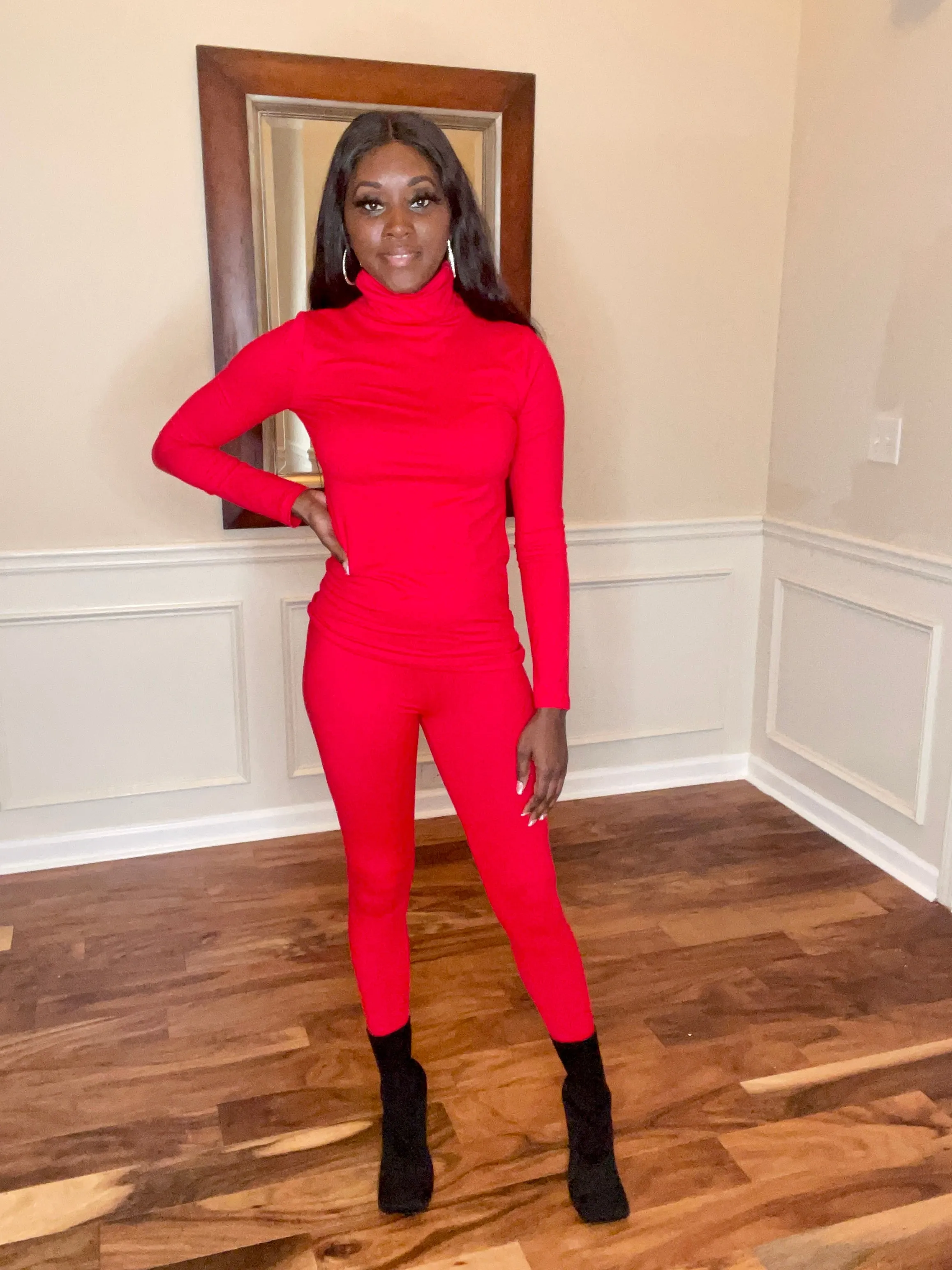 Turtleneck Leggings Set