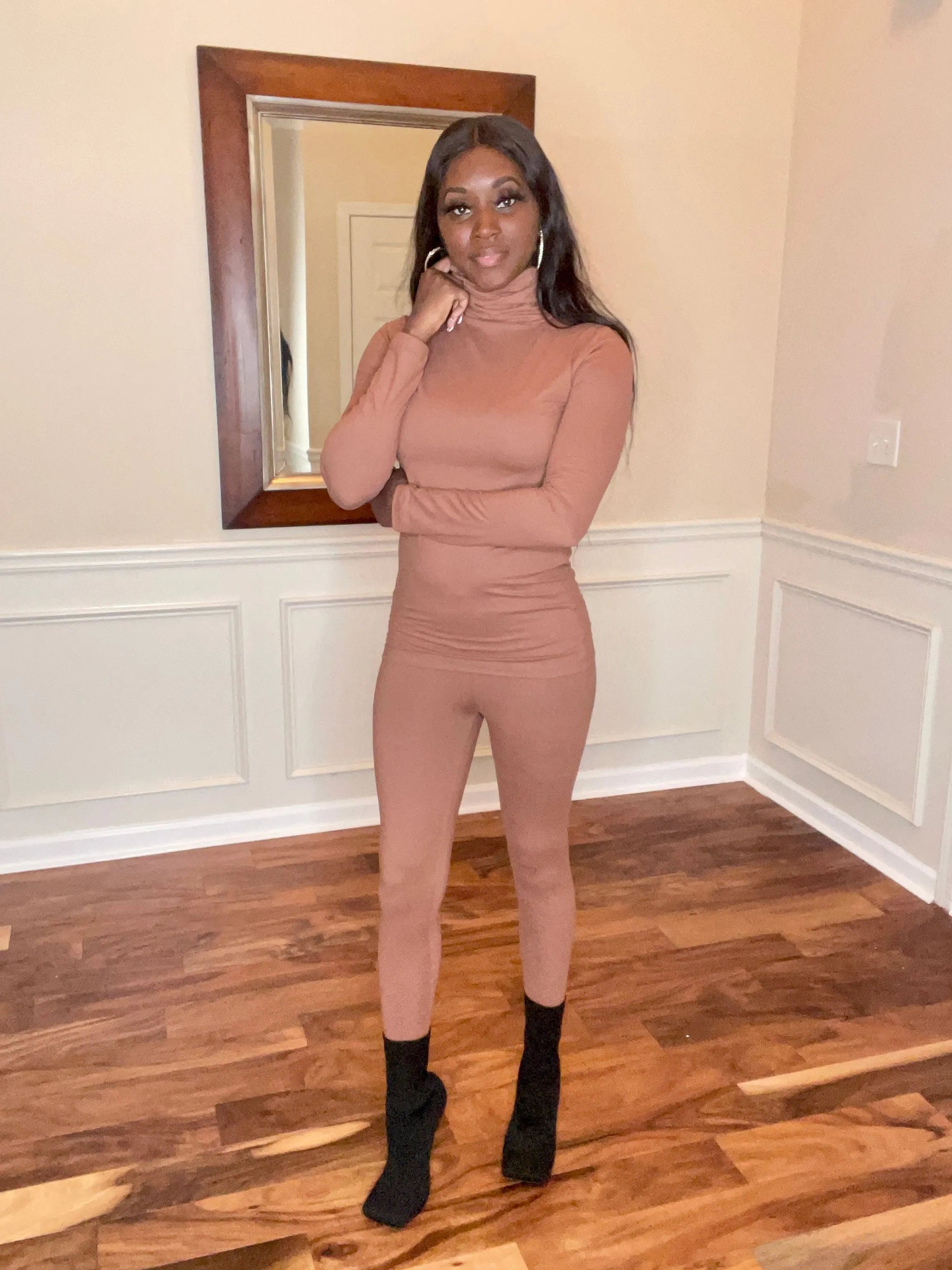 Turtleneck Leggings Set