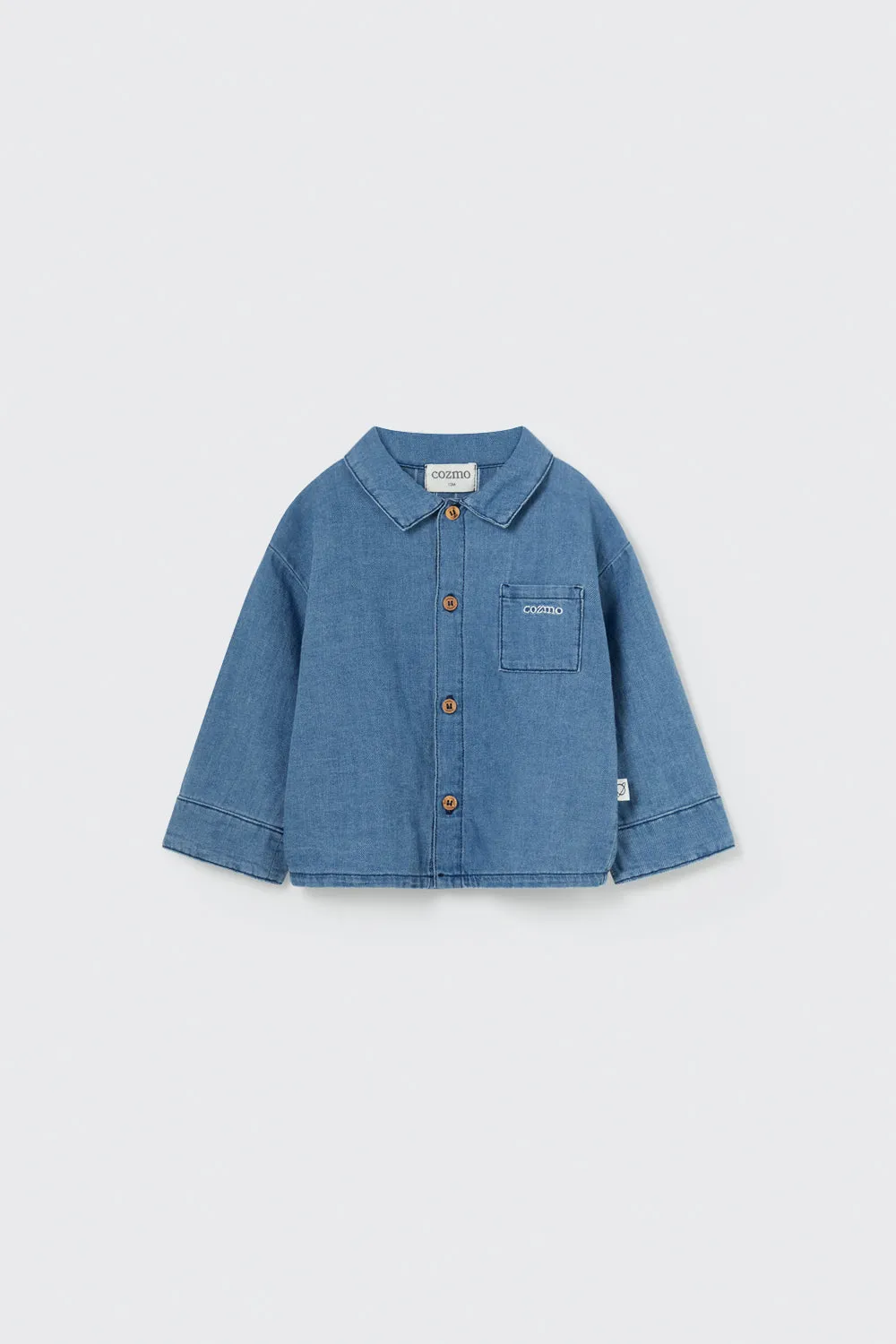 TWILL DENIM BABY SHIRT - JAMES