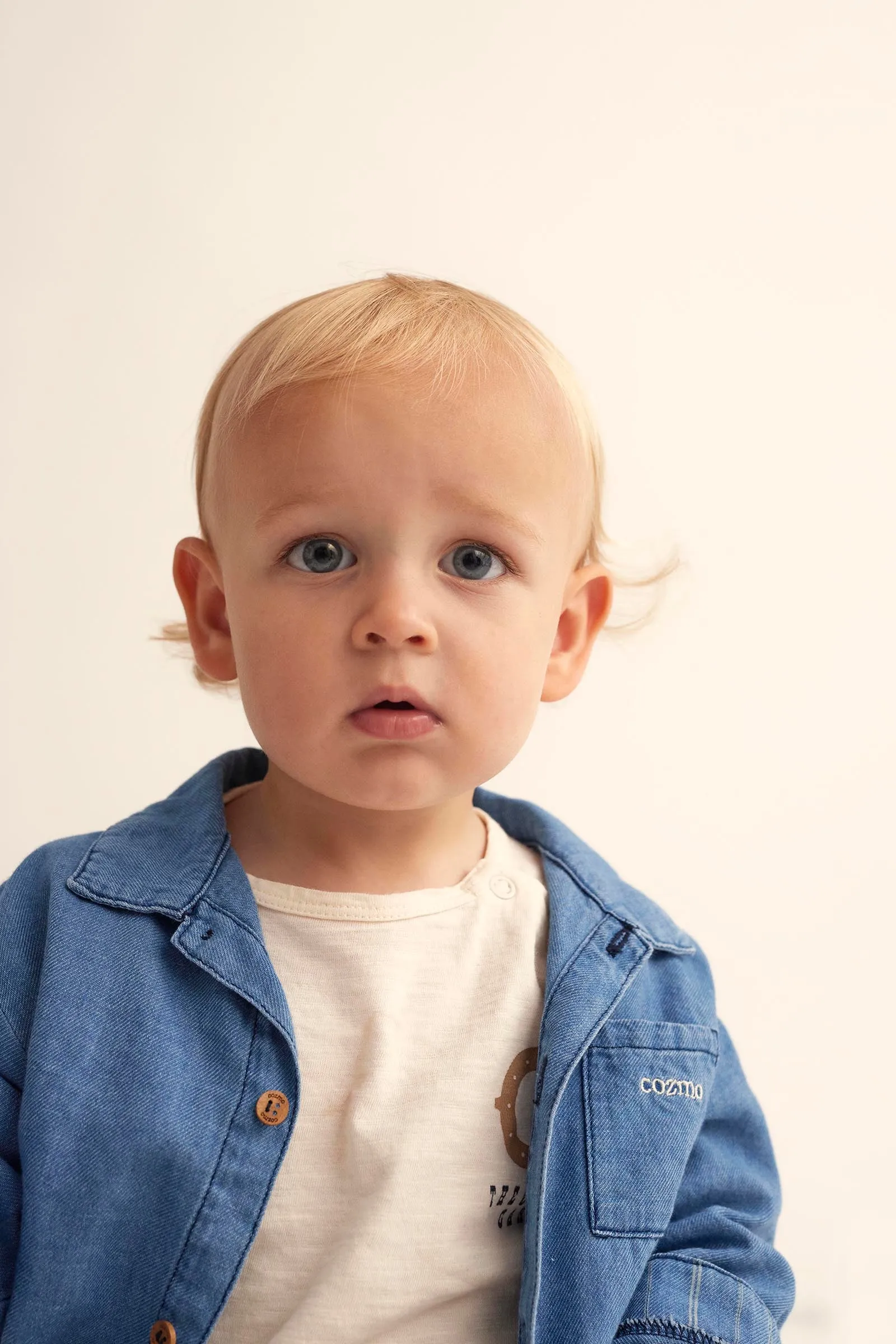 TWILL DENIM BABY SHIRT - JAMES