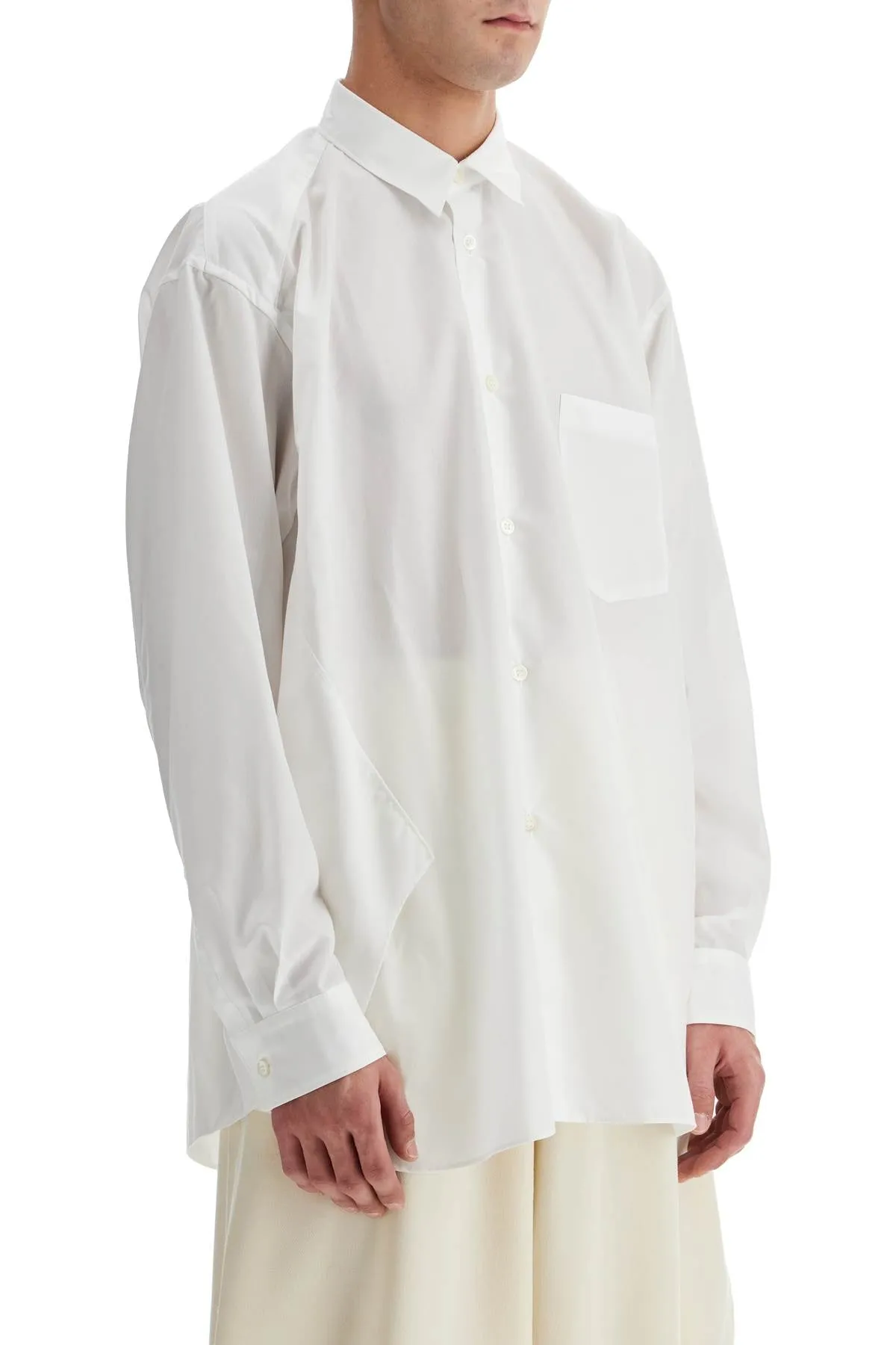 twisted effect shirt PN B024 WHITE