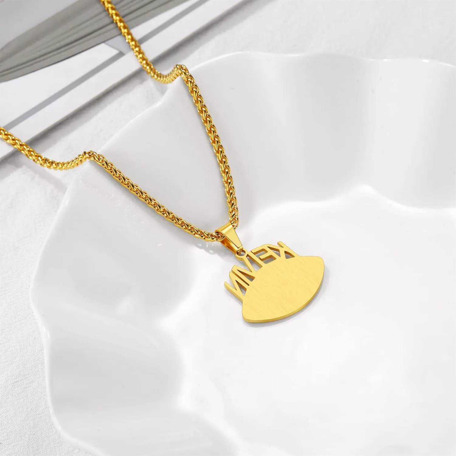 U7 Men Soccer/Football/Baseball Chain Stainless Steel 18K Gold Plated Cool Sport Pendant Running Shoe Necklaces, Baseball Cross Necklaces with 22 2" Chain Gift for Husband or Son