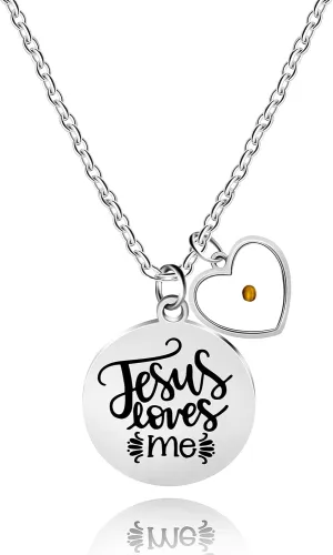 Uloveido Stainless Christian Faith Mustard Seed Pendant Religious Symbol Lettering Necklaces