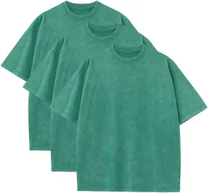Unisex Oversized T-Shirts Heavy Cotton Y2k Tee Loose Fit Short Sleeve Casual Gym Tshirts for Men Women