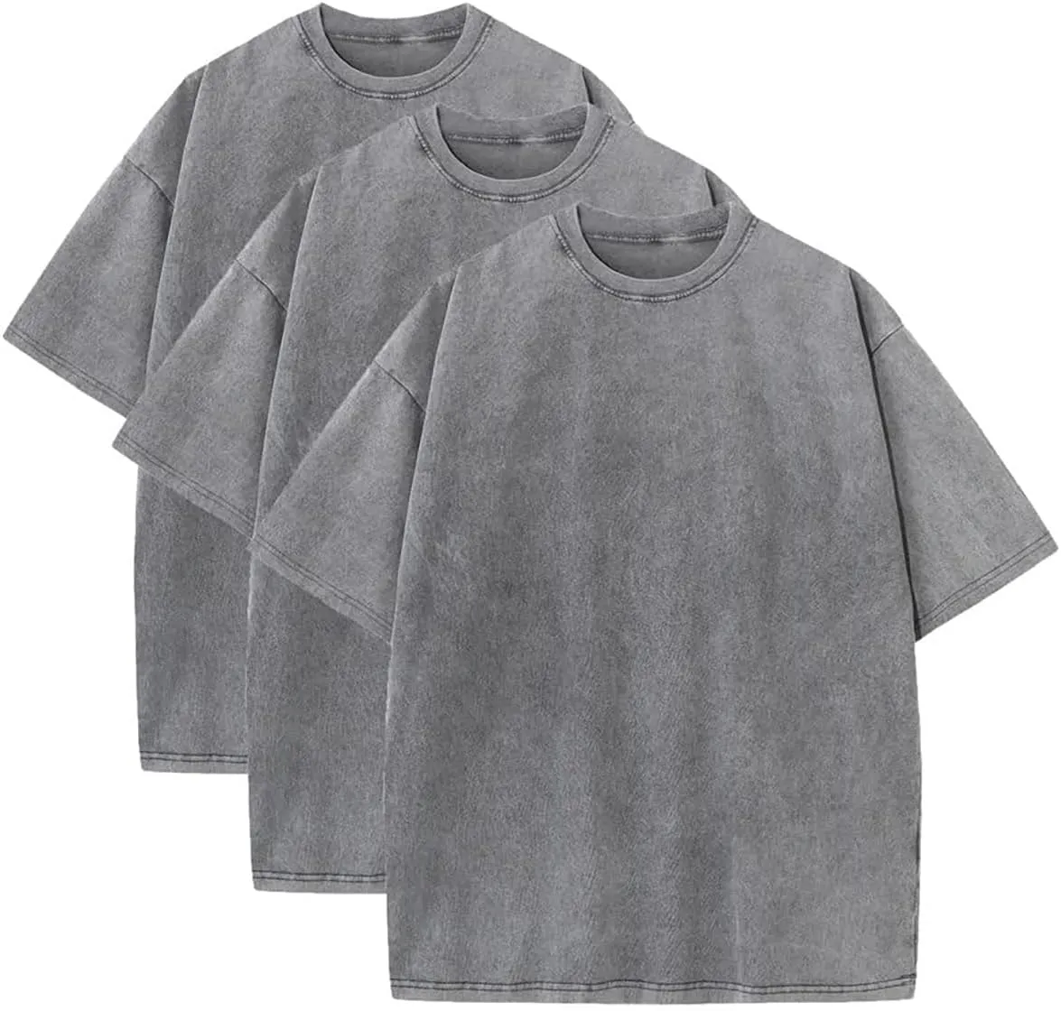 Unisex Oversized T-Shirts Heavy Cotton Y2k Tee Loose Fit Short Sleeve Casual Gym Tshirts for Men Women
