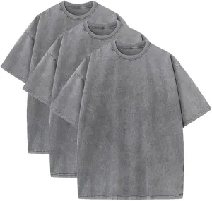 Unisex Oversized T-Shirts Heavy Cotton Y2k Tee Loose Fit Short Sleeve Casual Gym Tshirts for Men Women
