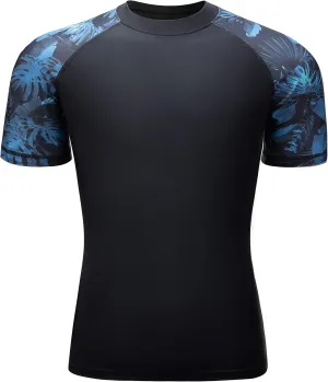 VAYAGER Men's Swim Shirts Rash Guard UPF 50  Quick Dry T-Shirt Loose Fit Water Surfing T Shirts