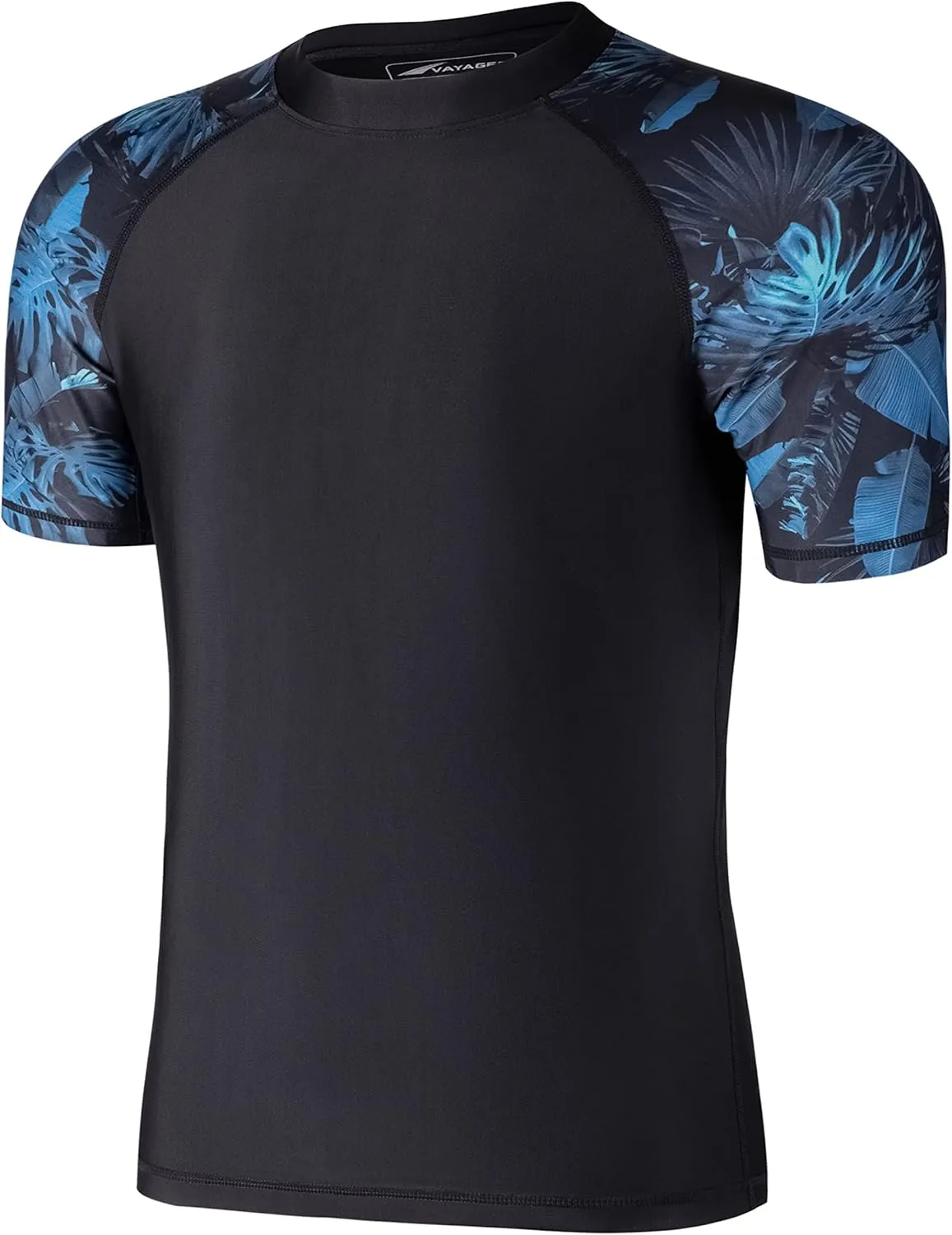 VAYAGER Men's Swim Shirts Rash Guard UPF 50  Quick Dry T-Shirt Loose Fit Water Surfing T Shirts