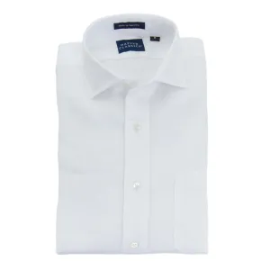 White Linen Shirt Trim Fit