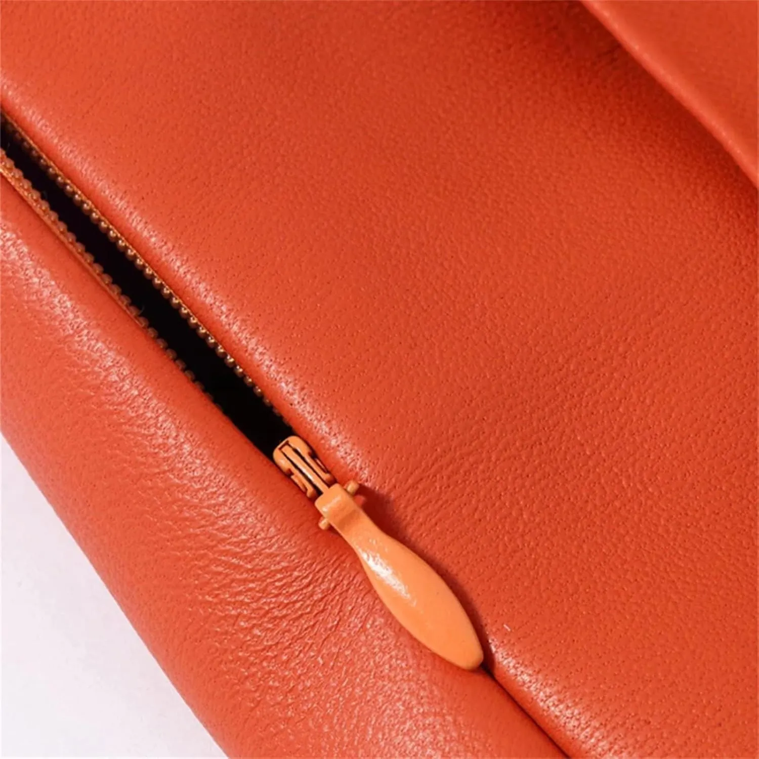 Women A-Line Genuine Leather Midi Skirts Retro High Waist Ruffle Hem Leather Umbrella Skirts