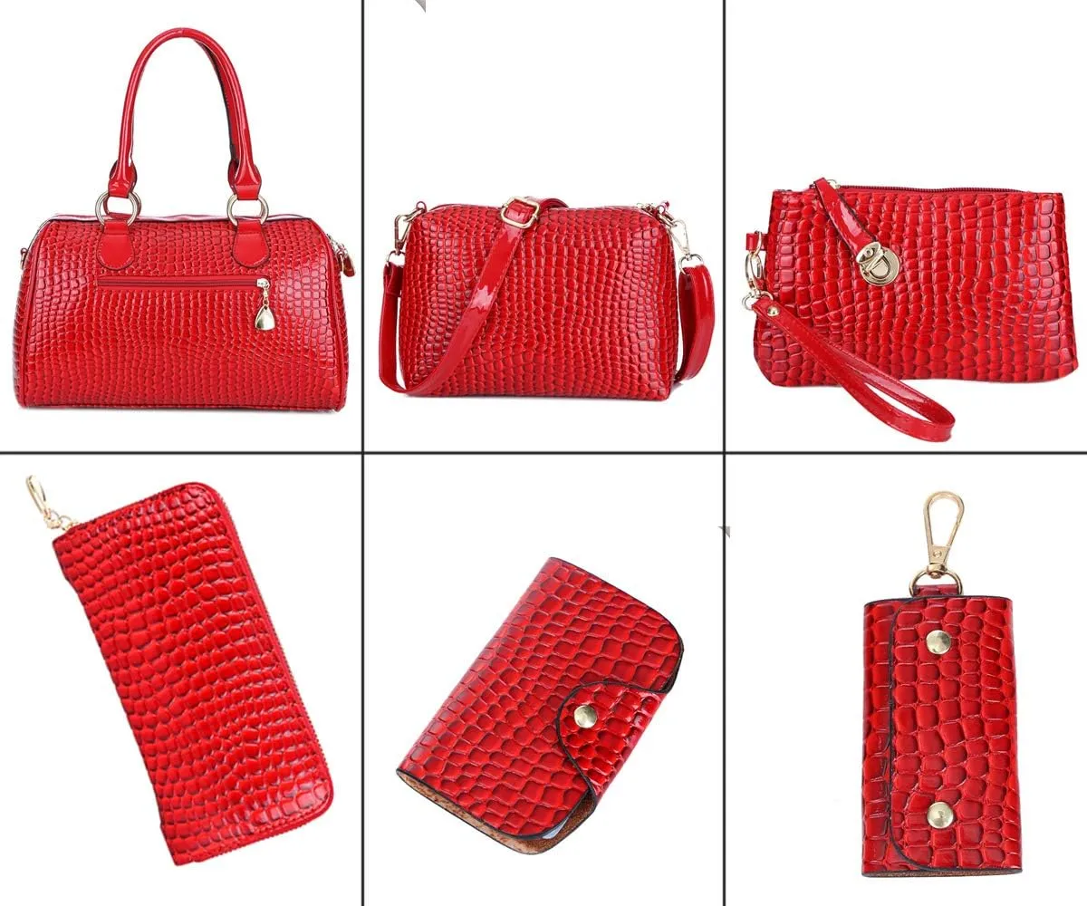 Women Handbag Top Handle Shoulder Bag Tote Satchel Purse Work Bag Card Bag