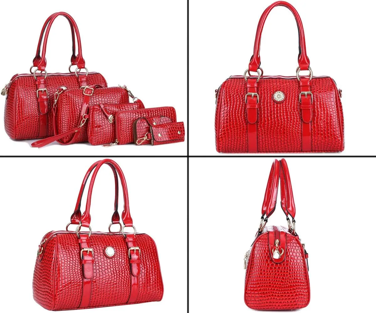 Women Handbag Top Handle Shoulder Bag Tote Satchel Purse Work Bag Card Bag