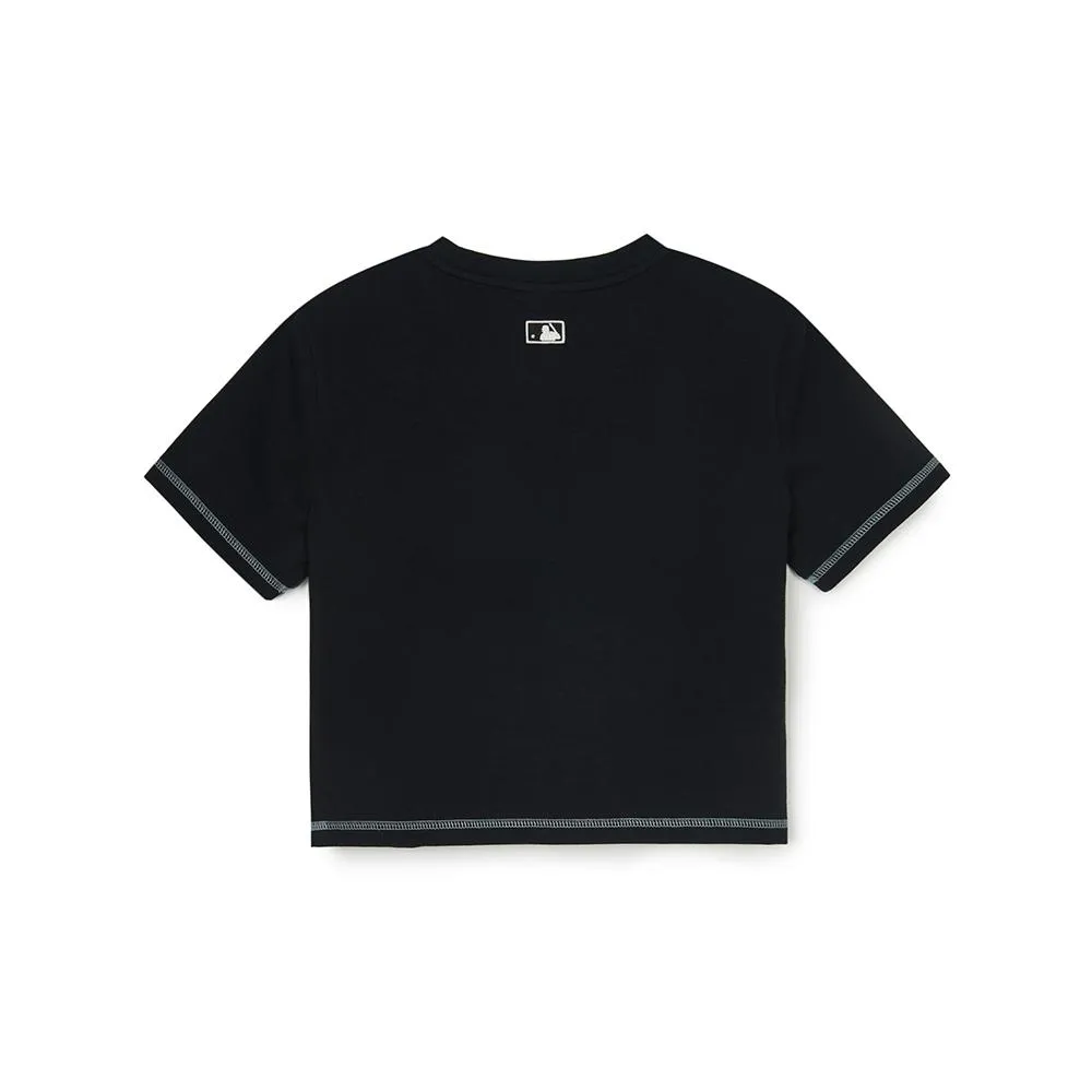 Women'S Basic Coopers Logo Slim-Fit Cropped T-Shirt New York Yankees