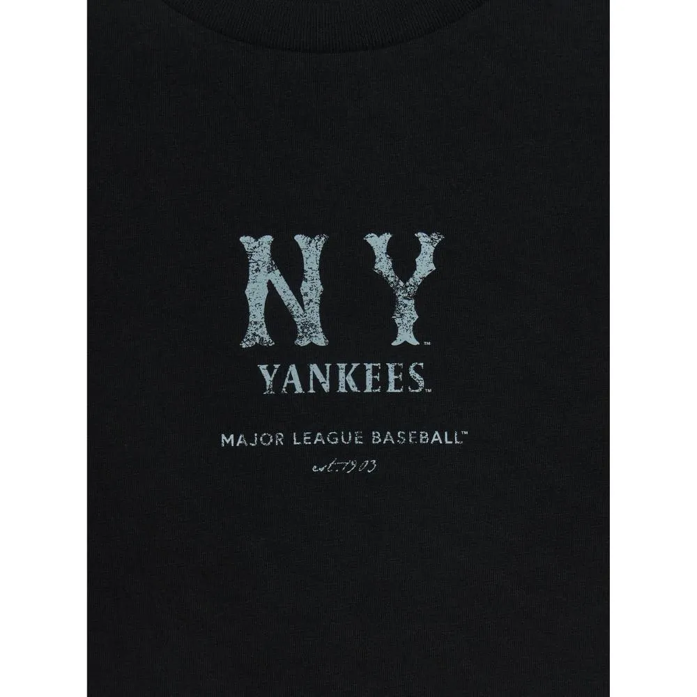 Women'S Basic Coopers Logo Slim-Fit Cropped T-Shirt New York Yankees