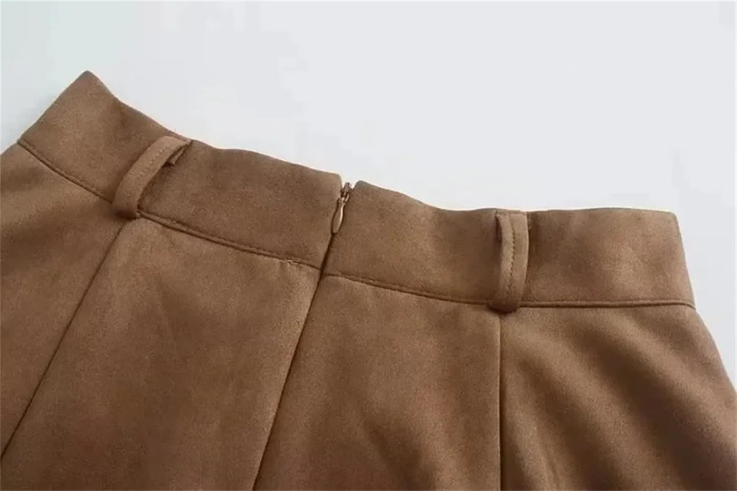 Womens Elegant Faux Leather Skirt Vintage Stretch High Waist A-Line Flared Midi Skirts