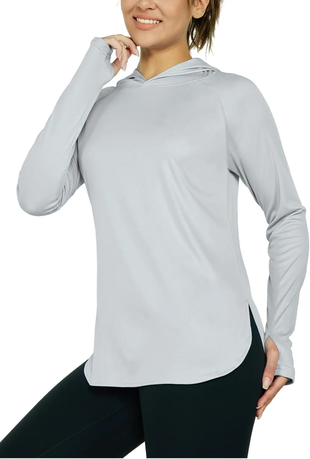 Women's Sun Protection Shirt UPF 50  Long Sleeve Hoodie UV SPF T-Shirts Rash Guard Hiking Quick Dry Lightweight