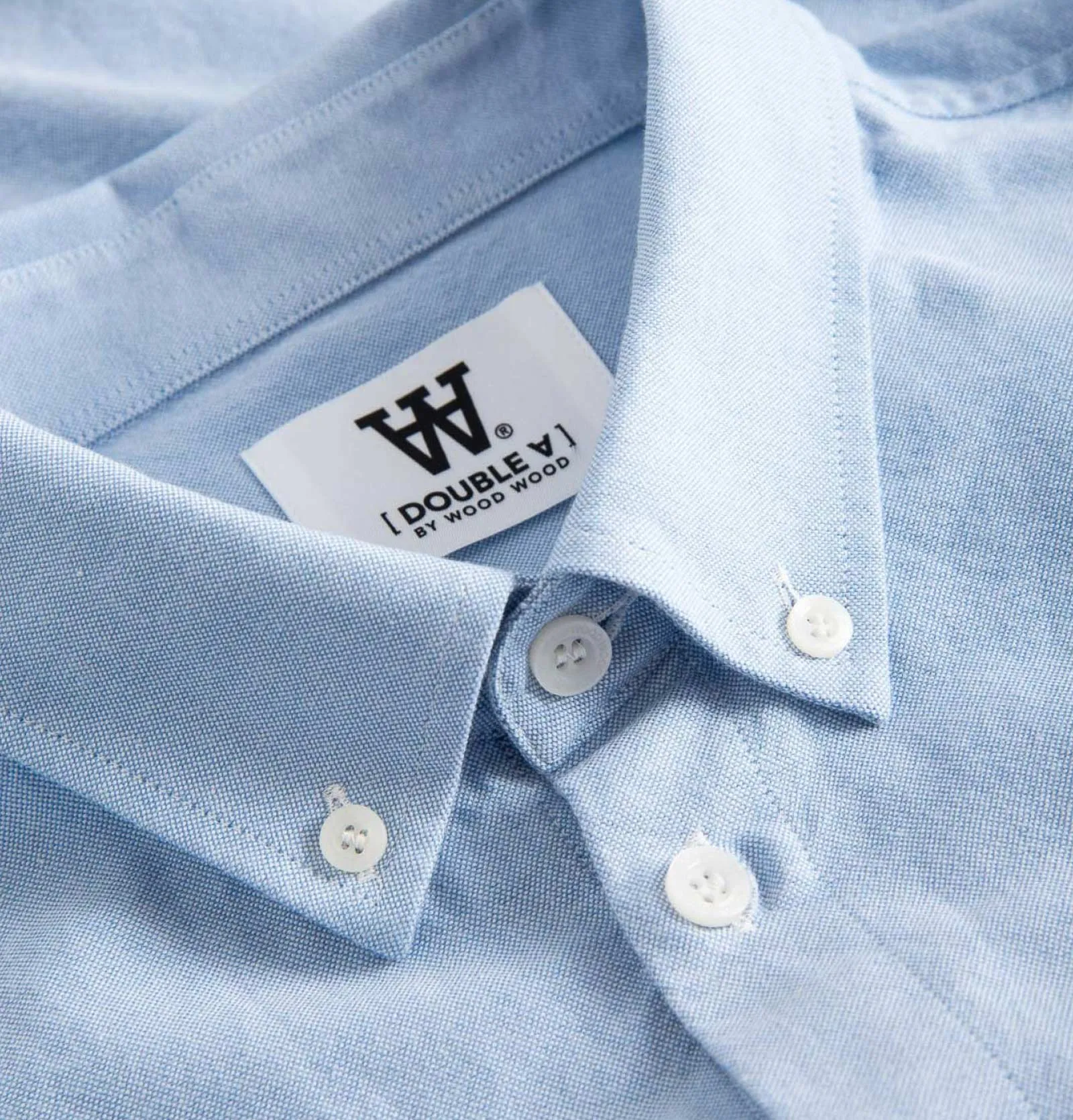 Wood Wood "Double A" Ted Shirt – Light Blue