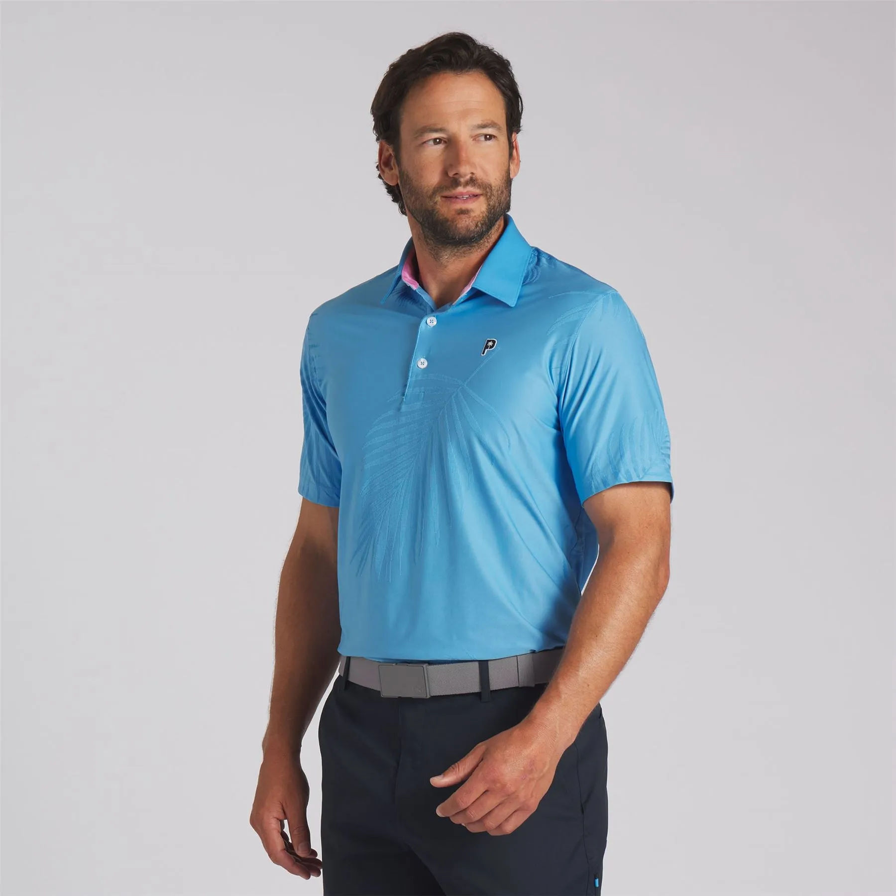 X PTC Jacquard Polo Regal Blue - SS24