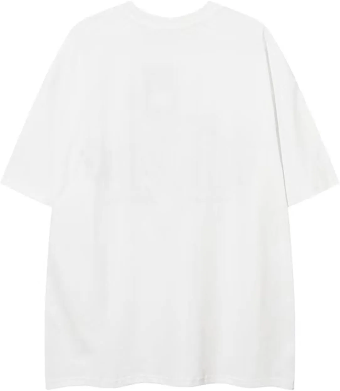 Y2K Shirts Oversized Tshirt for Men Graphic Tee Streetwear Thick Cotton Top