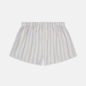 Yellow Multi Stripe Cotton Boxer Shorts
